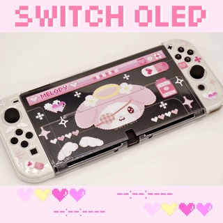 เคสป้องกัน ลายการ์ตูน Melody Sanrio Split น่ารัก สําหรับ Nintendo Switch และ Switch Oled