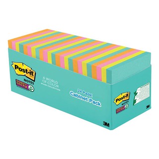 ซุปเปอร์สติ๊กโน๊ต ไมอามี โพสต์-อิท 654-24SSMIA Super Stick Note, Miami Post-It 654-24SSMIA