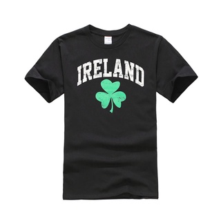 เสื้อยืดผ้าฝ้ายพิมพ์ลายขายดี เสื้อยืด พิมพ์ลาย Ireland Irish ไซซ์ และสี สําหรับผู้ชาย และผู้หญิง