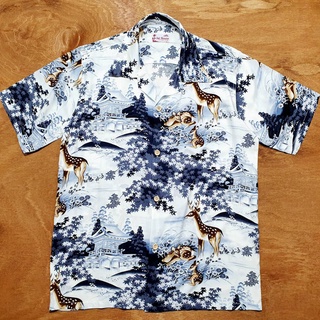 #StyleHawaiian Deer autumn leaves Rayon 100% (กวางต่อลายกลางตัว)