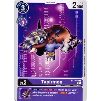 การ์ด Digimon - TCG - Tapirmon / EX1-055
