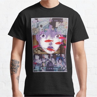 เสื้อยืด พิมพ์ลายการ์ตูน Satoshi Kon สีฟ้า สําหรับผู้ชาย และผู้หญิงS-5XL
