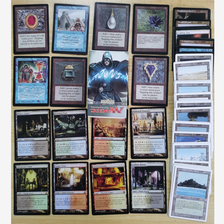 ชุดการ์ด Bue Core Magic The Gathering Cards MTG Proxy ของเล่นสําหรับเด็ก 59 ชิ้น