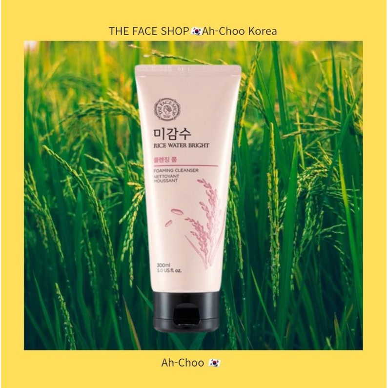 [ The FACE SHOP ] Espuma de Limpeza Brilhante com Água de Arroz300ml
