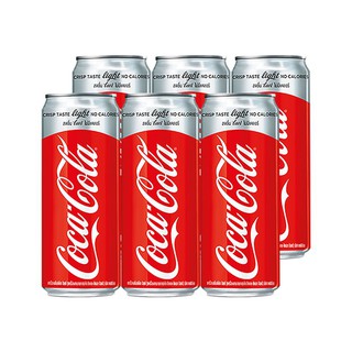 โค้ก ไลท์ เครื่องดื่มน้ำอัดลม 325 มล. x 6 กระป๋อง Coke Light Soft Drink 325 ml. X 6 cans