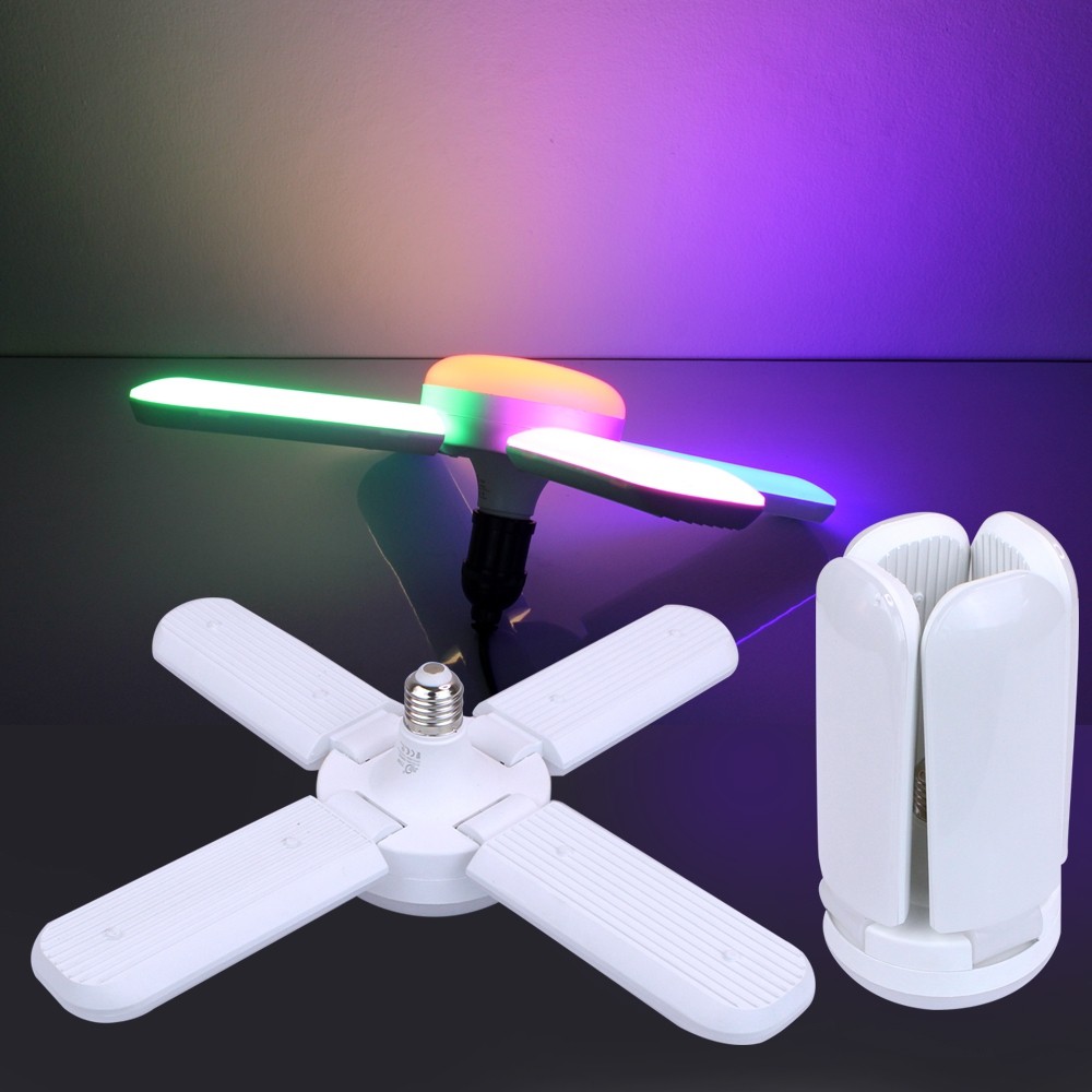 Telecorsa หลอดไฟ LED 75W ทรงใบพัด 4 ใบพัด (หลากสี) พับได้ รุ่น JMf-E27-75W-54A-Song
