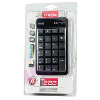 คีย์บอร์ดตัวเลข บูลทูธ CLiPtec RZK 222-01 AIR-RAPID 2.4GHz Wireless USB Numeric Keypad