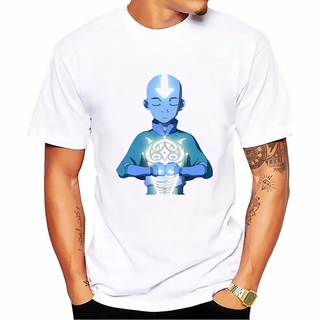 เสื้อยืด พิมพ์ลายการ์ตูน Avatar The Last Airbender Aang Avatar สไตล์ฮิปฮอป แฟชั่นฤดูร้อน สําหรับผู้ชาย