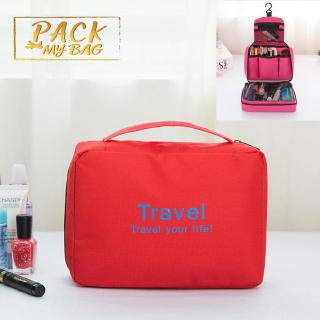 Pack My Bag กระเป๋าใส่อุปกรณ์อาบน้ำแขวนได้ ช่องเพียบ รับน้ำหนักและกันน้ำได้ดี 6 สี-Shower Waterproof Bag-801009ack My Ba