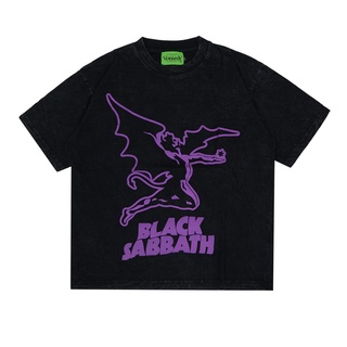 เสื้อยืดผ้าฝ้ายCOTTON Vy BAND TEE // BLACK SABBATH // Mater OF REALITY // โอเวอร์ไซซ์ // น้ํายาล้างกรดS-5XL