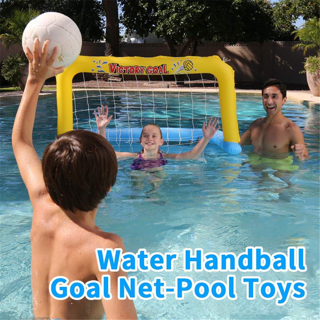 Floating Pool Water Handball Goal Net-Pool Toys for Summer Swimming ...