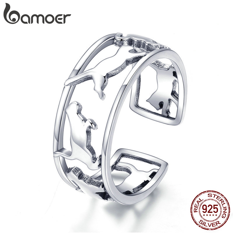 BAMOER 925 Silver Fashion Rings Comet SCR473