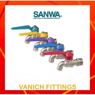 ก๊อกน้ำ SANWA 1/2"(4หุน) แฟนซี หลากสี