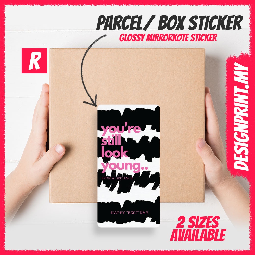 Thank You Sticker for Box Packaging Fragile | Stiker Terima Kasih Pembungkusan Kotak R