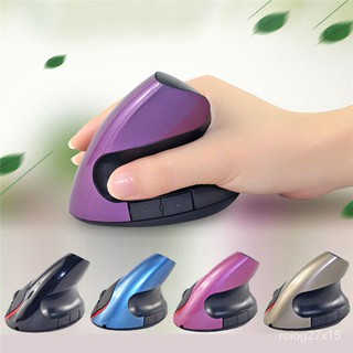 หุ้นErgonomic 2.4GHz USB ไร้สายที่ชาร์จไฟได้ในแนวตั้ง Mouse eepm