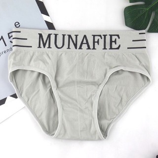 321171 กางเกงในชาย ขาเว้า Munafie สีเทาอ่อน เอว 28"-42"