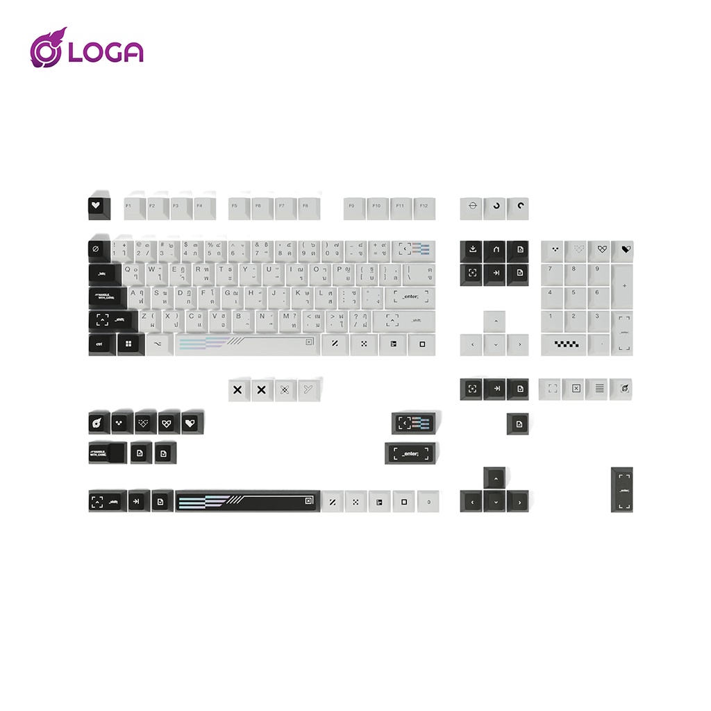 LOGA PBT DYESUB SPECIAL SET KEYCAP Vol. 1 (Cherry Profile ENG/TH )