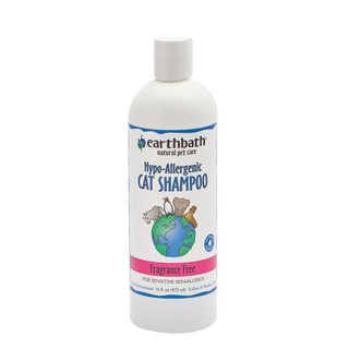 แชมพูสูตรสำหรับแมวโดยเฉพาะ ไร้น้ำหอม Earthbath CAT SHAMPOO แชมพูสูตรผสมครีมนวด 2 in 1 สำหรับแมวโดยเฉพาะ