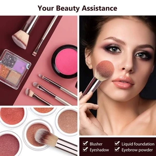 แปรงแต่งหน้า H02 brush set เซต10ชิ้น ปัดแก้ม ไฮไลท์ Make up brush fancy(สีสวยละมุนมาก)