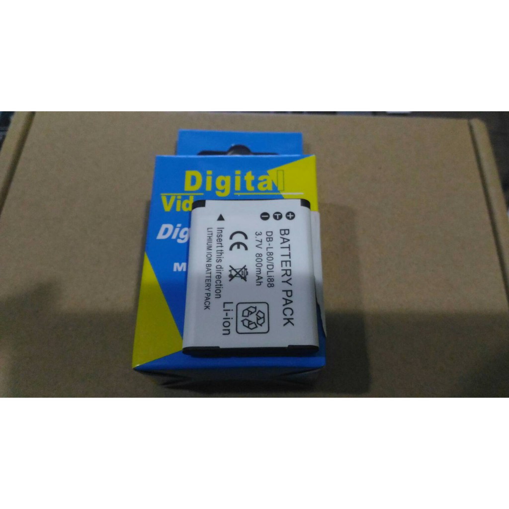 แบตกล้อง SANYO DB-L80 DLI88  700mAh for Xacti DMX-CG11, VPC-CG10, VPC-CG102, VPC-CG20,VPC-CS1, VPC-GH2, VPC-X1200