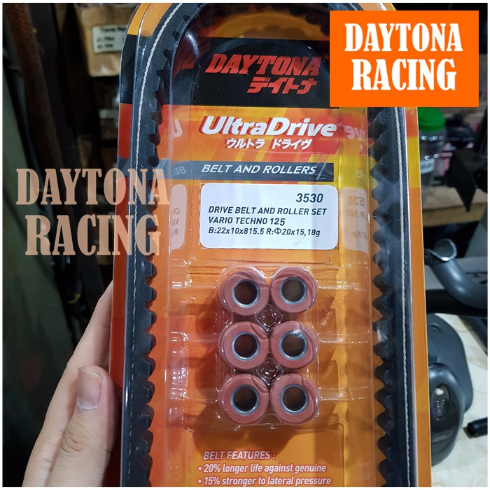 ชุดสายพานลูกกลิ้ง สําหรับรถตู้ Daytona Vario Techno 125 Cbs Iss Blom Led 3530