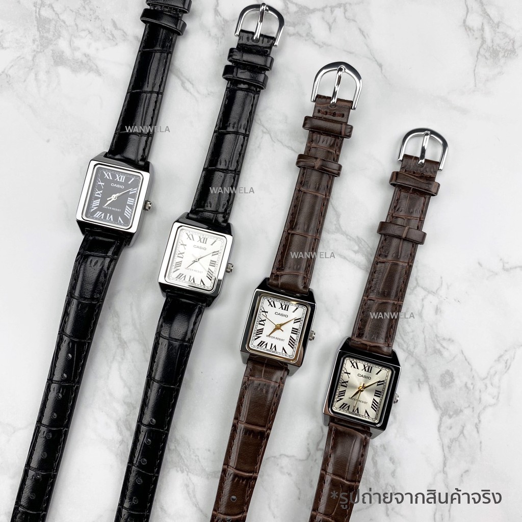 ของแท้ นาฬิกาข้อมือ Casio ผู้หญิง รุ่น LTP-V007 สายหนัง