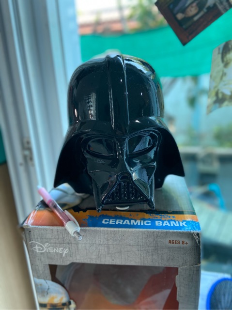 Star Wars Ceramic Bank - Darth Vader กระปุกสตาร์วอร์ส ของแท้จากดีสนีย์  อเมริกา ขนาดใหญ่ สูงประมาณ 8 นิ้ว เป็นเซรามิคนะคะ - Napawanj - Thaipick