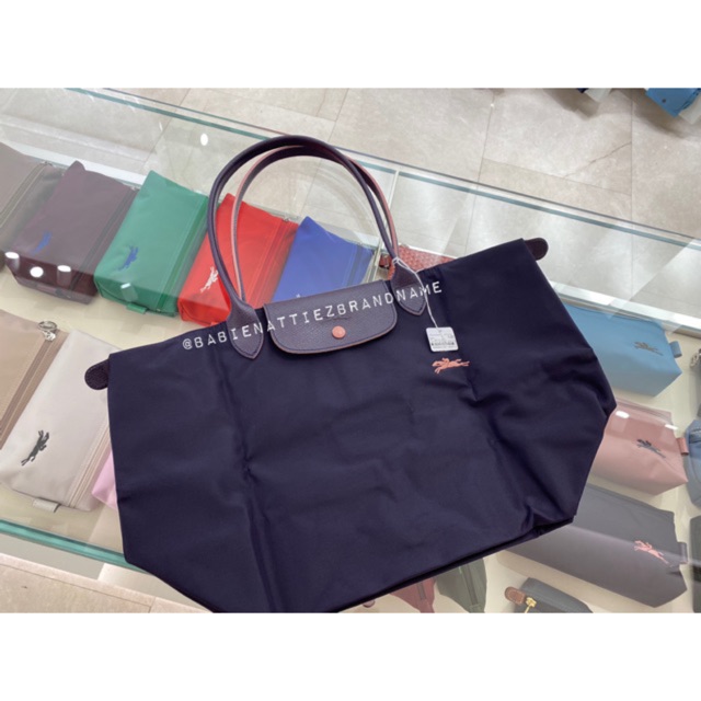 💥BEST SELLER💥(แท้100%จากKingPower) LONGCHAMP Leplige Club Size M หูยาว(สีม่วง)สอบถามก่อนสั่งชื้อค่ะ