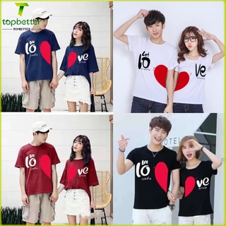 เสื้อยืดคู่รัก Let LOVE Create Miracle เสื้อยืดแขนสั้น คอกลม พลัสไซซ์ แฟชั่นฤดูร้อน สําหรับผู้หญิง และผู้ชาย (S-3XL)