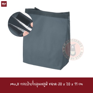 MUJI กระเป๋าเก็บอุณหภูมิ กระเป๋า กระเป๋าเก็บความร้อน ขนาด 30*20*11 cm ALUMINIUM BAG IN BAG