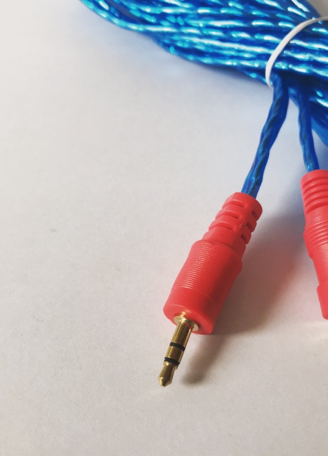 สายRCA Cable 5M 3.5mm(M)to RCA(M)2หัว สายสัญญาณเสียง ต่อหูฟัง/ลำโพง สายยาว5เมตร #3
