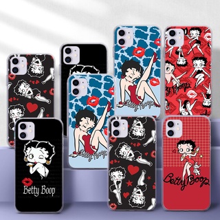 เคส TPU นิ่ม ลาย betty boop 13A สําหรับ iPhone 6 6S 7 8 Plus X XS XR 11 Pro Max