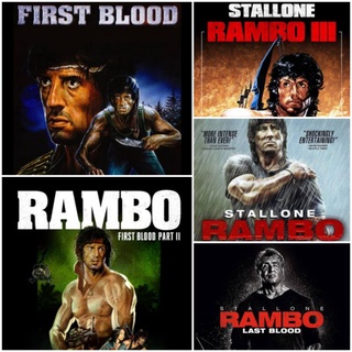 [DVD HD] แรมโบ้ ครบ 5 ภาค-5 แผ่น Rambo 5-Movie Collection (ดูพากย์ไทยได้-ซับไทยได้) #หนังฝรั่ง #แพ็คสุดคุ้ม