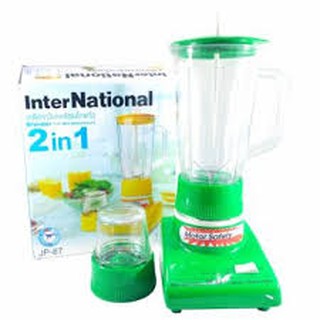 เครื่องปั่น Inter National 2in1 รุ่น JP-87 (Blender with Mill attachment)