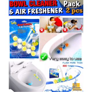 Bowl Cleaner &amp; Air Freshener บอลล้างชักโครก ฆ่าเชื้อโรค ลดกลิ่นเหม็นในห้องน้ำ แบบแขวน