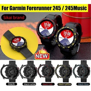 🔥New🔥 เคส Garmin Forerunner 245 / 245 music Case "Sikai" กรอบเคสนาฬิกา TPU Soft Garmin 245 / 245M Protection Frame Cover Garmin FR245 / FR245M Case