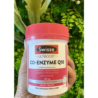 Swisse Ultiboost Co-Enzyme Q10 (150 mg) 180 Softgels โคคิวเท็น 150 มก. จำนวน180 เม็ด วิตามินแท้จากออสเตรเลีย ยี่ห้อสวิส