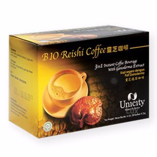 Unicity Bio Reishi Coffee กาแฟ เห็ดหลินจือ (1 กล่อง 20 ซอง)