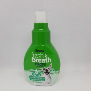 Fresh breath Drops for dog ผลิตภัณฑ์ผสมน้ำป้องการการก่อตัวของคราบหินปูนและลดกลิ่นปากสำปรับสุนัข