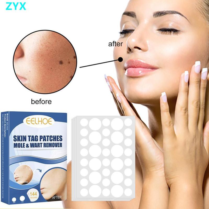 144pcs Skin Tag Remover Patch Skin Tag Remover Pads ปกปิดสัญญาณผิว Mole Wart Removal Patch สําหรับ S