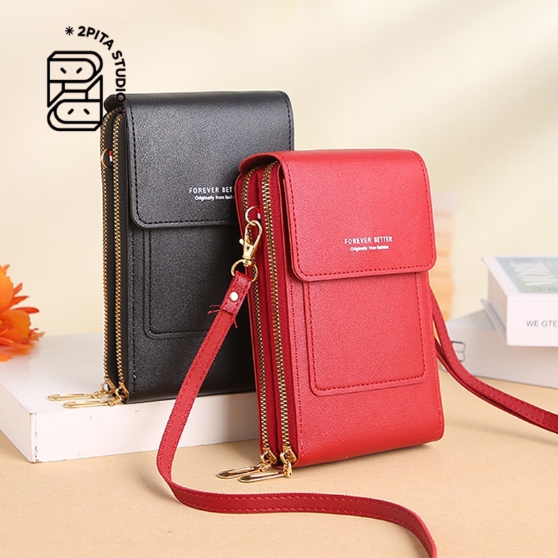 [MENGJIA-3] Qb0001 กระเป๋าใส่โทรศัพท์มือถือ หน้าจอสัมผัส ขนาดเล็ก น่ารัก แฟชั่น สําหรับผู้หญิง
