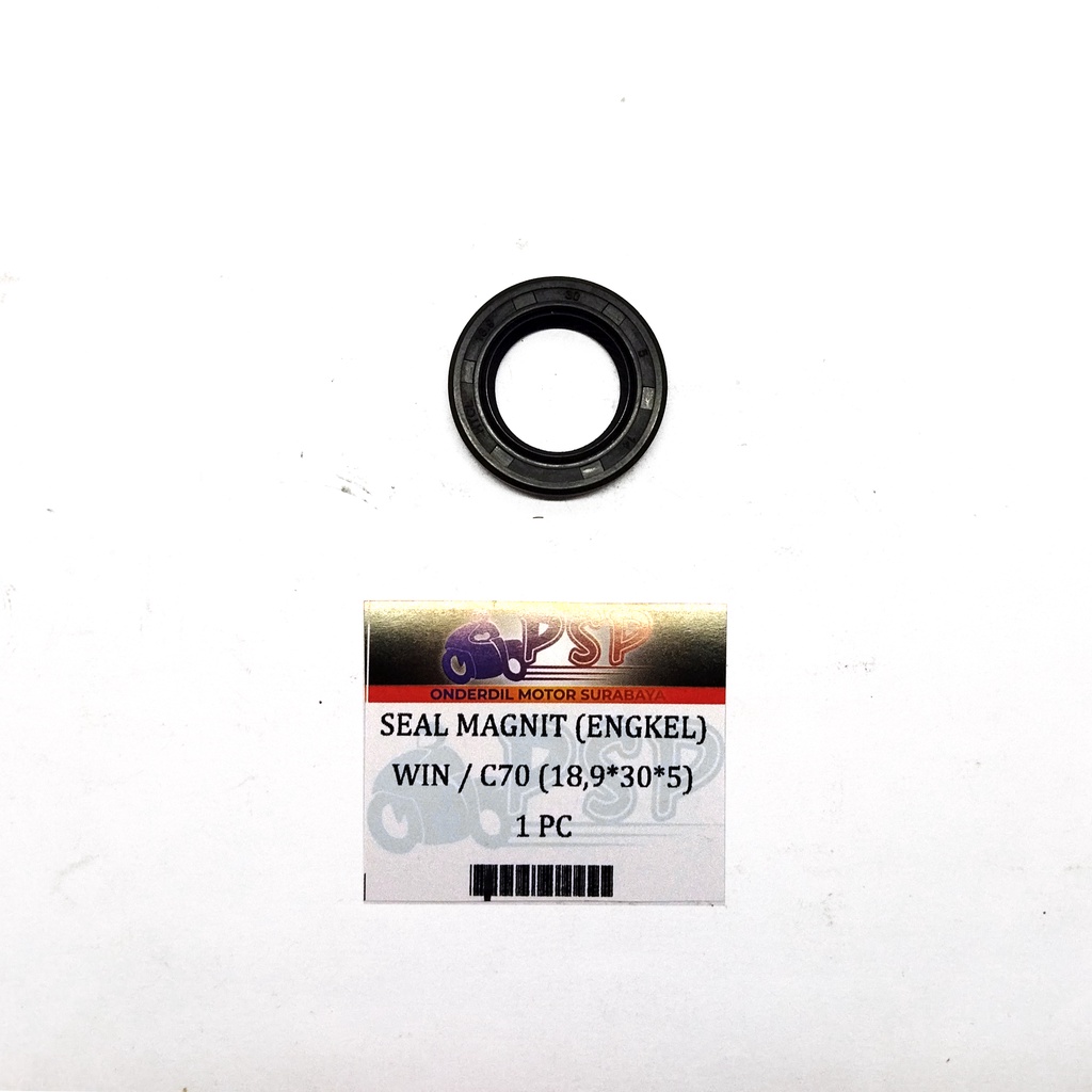 WIN / C70 ซีลแม่เหล็กเดี่ยว (18.9*30*5) - Honda Win ซีลด้านในแม่เหล็กซ้าย (DD 18.9 มม.; DL 30 มม.; ค