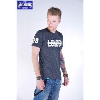 เสื้อยืด AQUANINE-LONDON ST TOPDRY BLACK(สีเทาเข้ม)