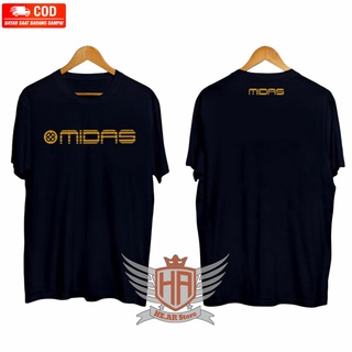 เสื้อยืดวินเทจเสื้อยืด พิมพ์ลาย AUDIO MIDAS SOUND SYSTEM ล่าสุดS-5XL