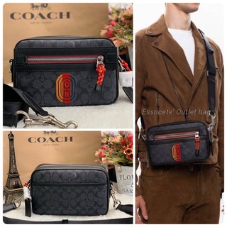 COACH ACADEMY CROSSBODY IN SIGNATURE WITH VARSITY ZIPPER ((768)