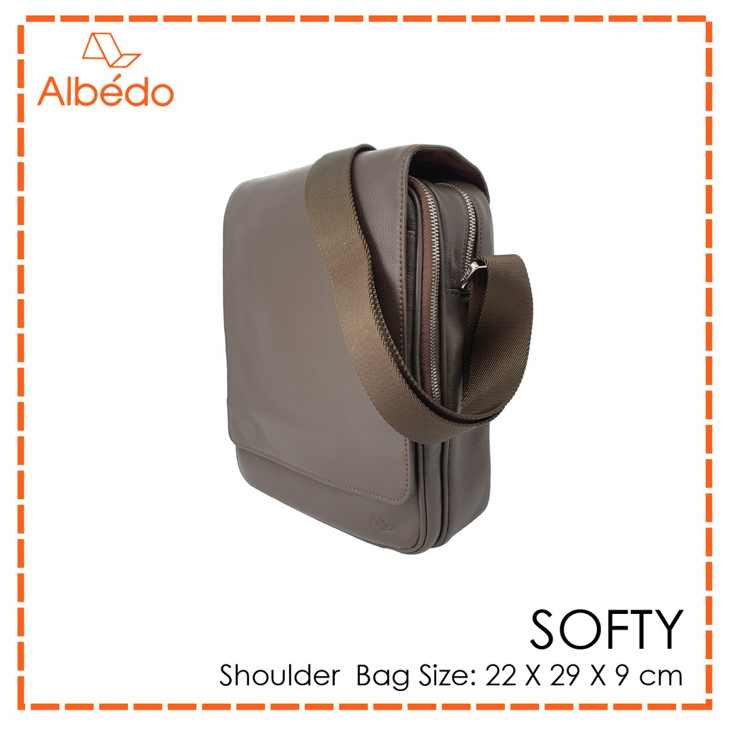 [Albedo] SOFTY SHOULDER BAG กระเป๋าสะพายข้าง หนังแท้ รุ่น SOFTY - SY02999/SY02979