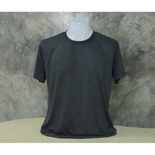 เสื้อยืด Cotton 100% ฟรีไซส์ อก 44” คอกลม สีเทาทอปดรายเข้ม