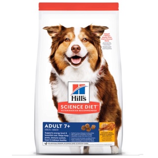 Hill’s adult 7+  12kg. Exp.04/2024 สำหรับสุนัขพันธ์ใหญ่อายุ 7+  ขึ้นไป ((แถบสีน้ำเงินขาว))