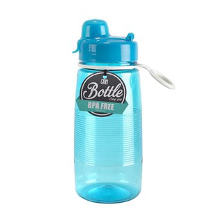 Water Bottles &amp; Coolers ขวดน้ำ PET 0.6 ลิตร JCJ กลม 3215 สีฟ้า เพื่อการจัดเก็บที่เป็นระเบียบ และหยิบใช้งานสะดวก