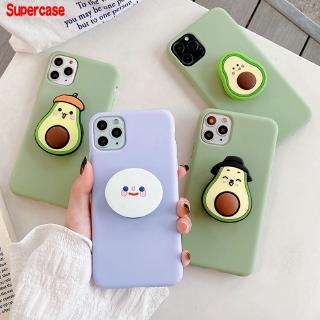 3D Cartoon Fruit Avocado Holder Case For OPPO Realme C3 5 5i 5s XT X2 3 Pro X C2 A7 A5S A3S Soft TPU Phone Cover